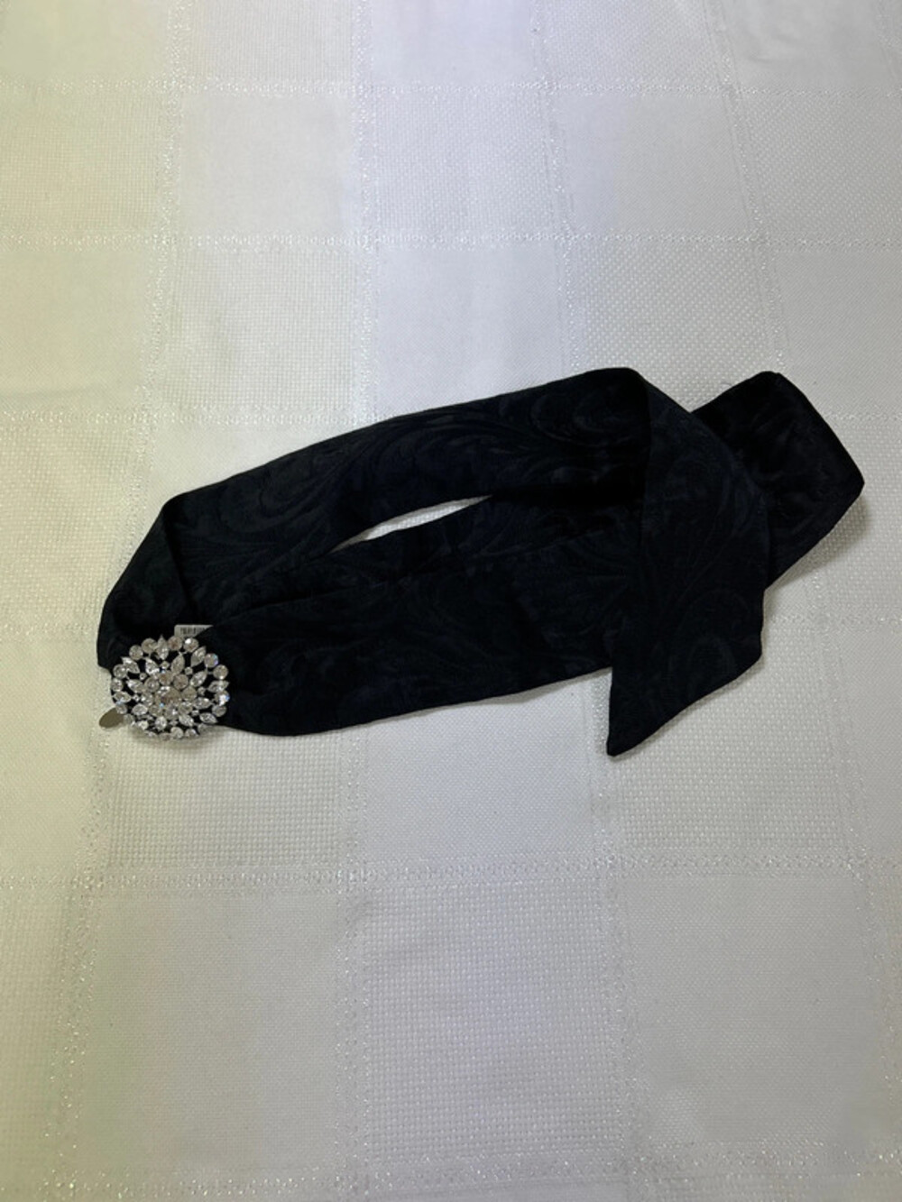 Cara, beautiful sash adjustable belt with rhinestone buckle